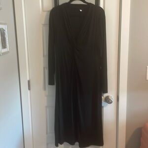 Black Talbots ruched dress. XL gently used